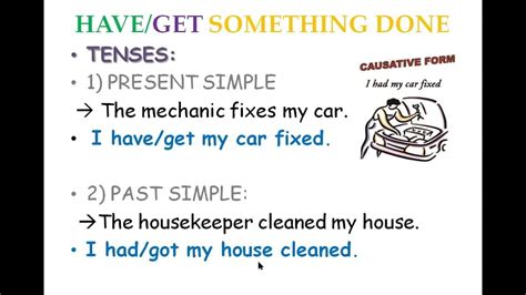 have done vs had done|Have something done .